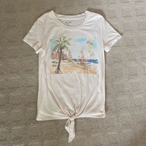 Zoe + Liv Graphic Tie Tee